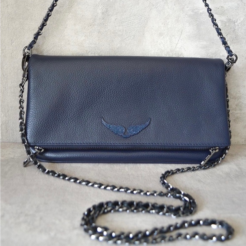 Rock clutch Blue Zadig & Voltaire